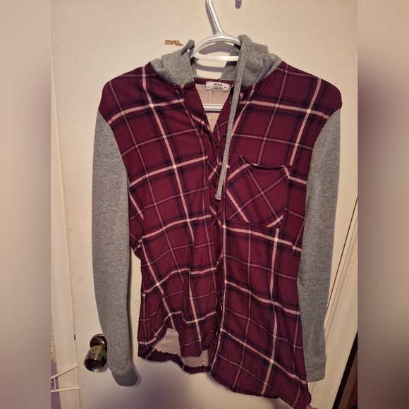 Ardenes plaid shirt/sweater combo - Picture 1 of 4